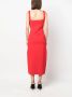 Roland Mouret sleeveless cut-out midi dress Rood - Thumbnail 4