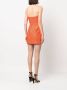 Roland Mouret Mini-jurk met studs Oranje - Thumbnail 4