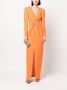 Roland Mouret Maxi-jurk met lange mouwen Oranje - Thumbnail 2