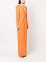 Roland Mouret Maxi-jurk met lange mouwen Oranje - Thumbnail 3