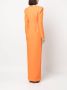 Roland Mouret Maxi-jurk met lange mouwen Oranje - Thumbnail 4