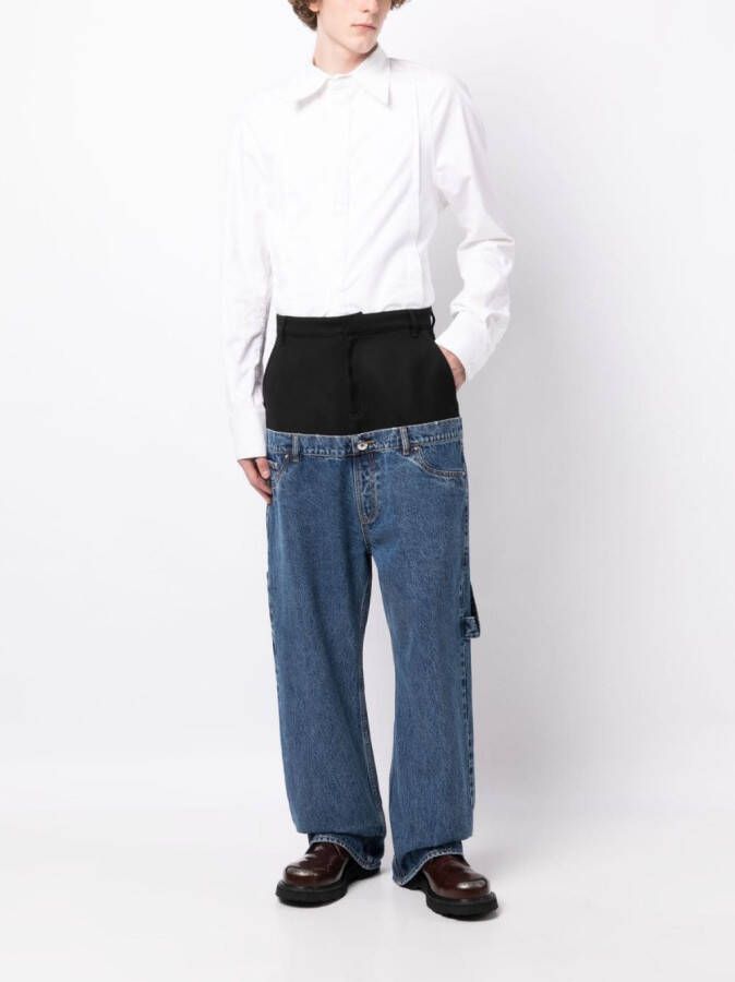 ROMEO HUNTE Hybrid Sag jeans met wijde pijpen Zwart