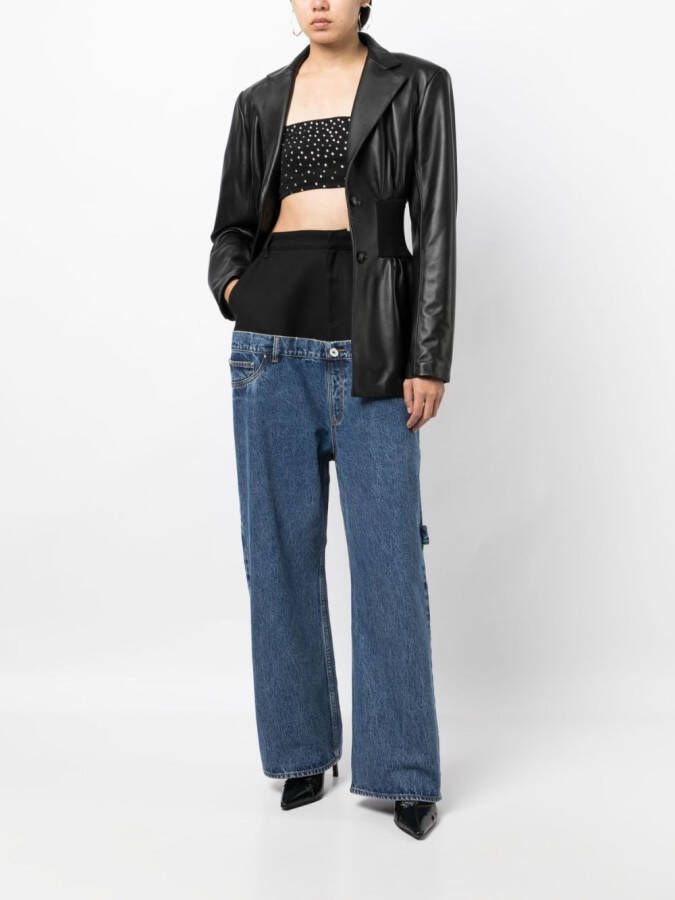 ROMEO HUNTE Hybrid Sag jeans met wijde pijpen Zwart