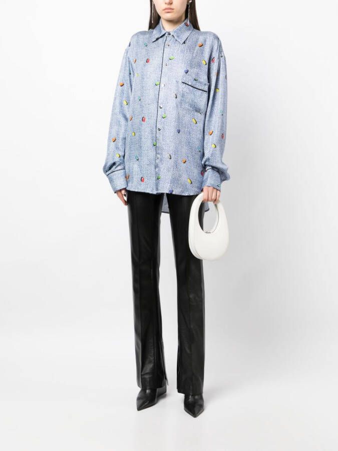 ROMEO HUNTE Gestreept shirt Blauw