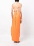 Ronny Kobo Midi-jurk Oranje - Thumbnail 4