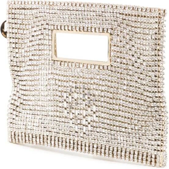 Rosantica Iside clutch verfraaid met kristallen Goud