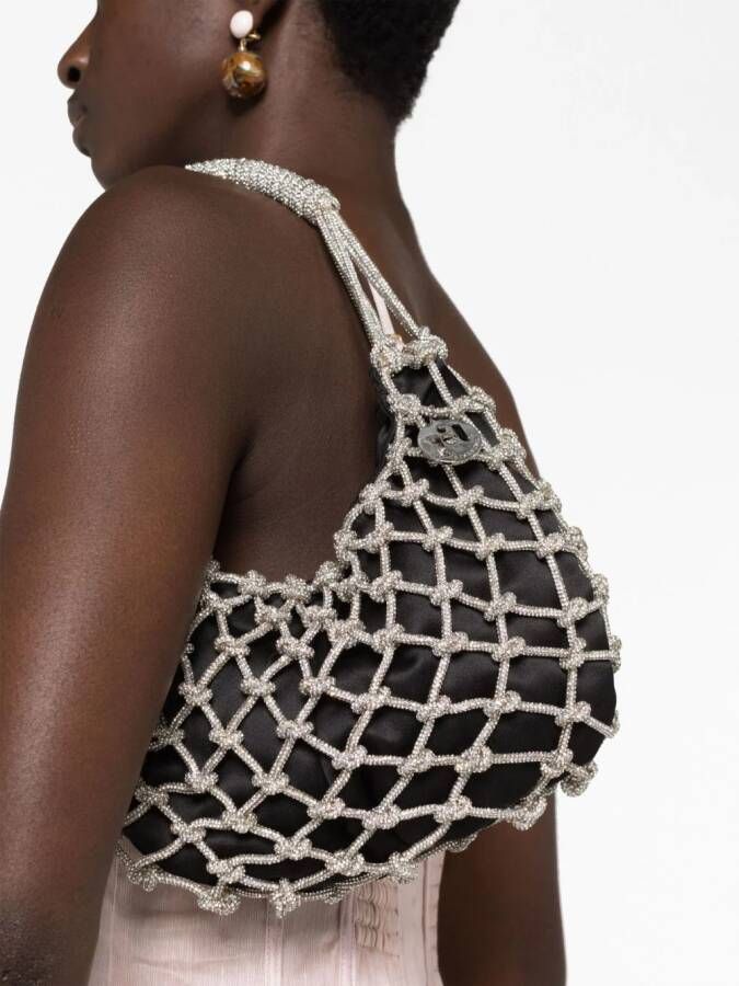 Rosantica Nodi metallic shopper Zwart