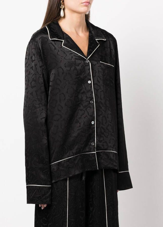 Rosetta Getty Blouse met lange mouwen Zwart