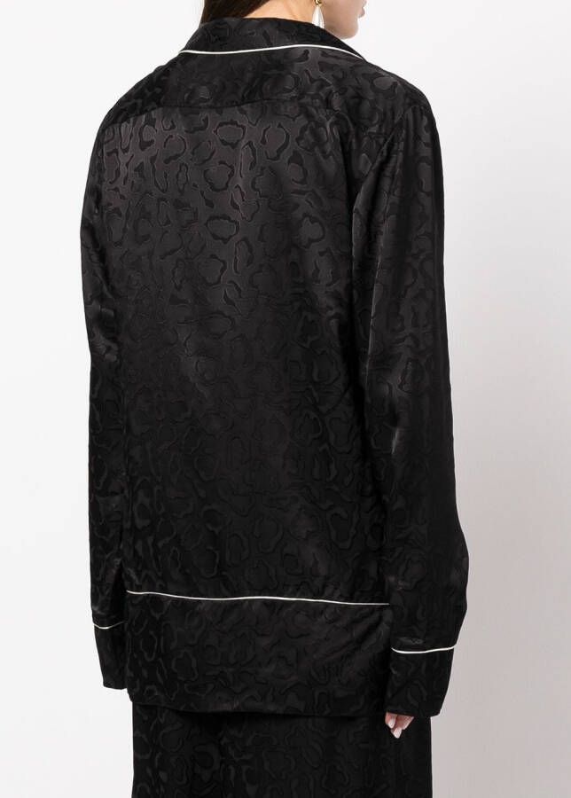 Rosetta Getty Blouse met lange mouwen Zwart