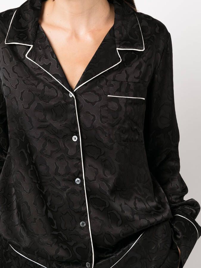 Rosetta Getty Blouse met lange mouwen Zwart