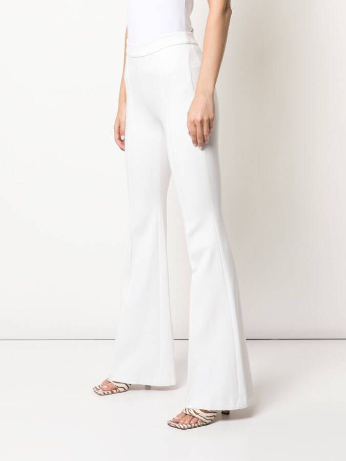 Rosetta Getty Flared pantalon Wit