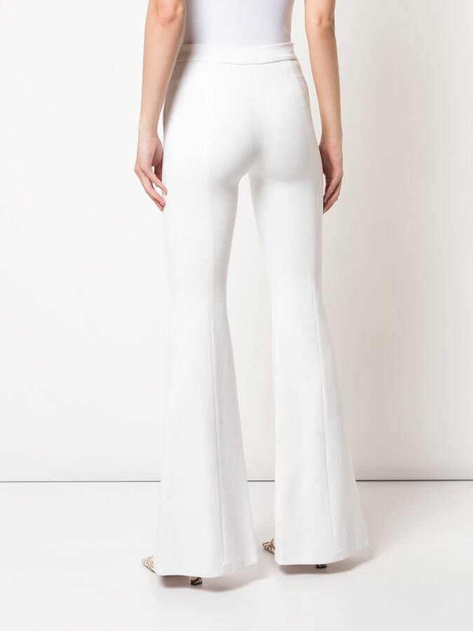 Rosetta Getty Flared pantalon Wit