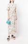 Rosetta Getty Maxi-jurk met bloemenprint Wit - Thumbnail 2