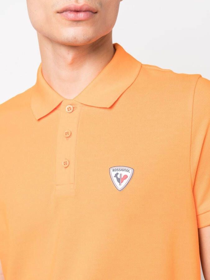 Rossignol Poloshirt met logopatch Oranje