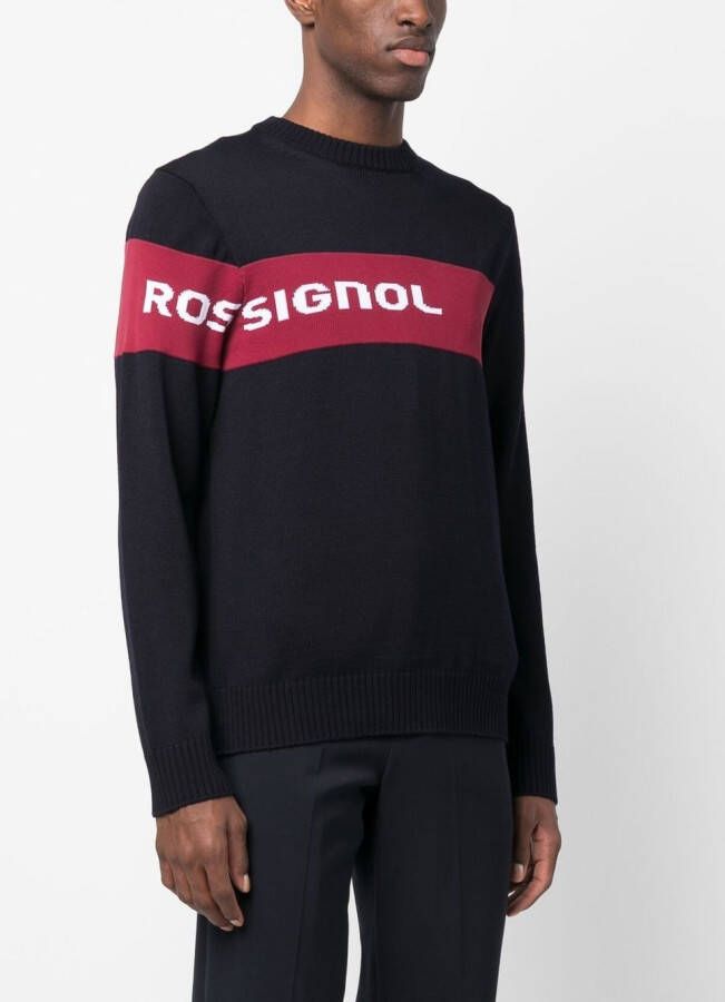 Rossignol Sweater met logostreep Blauw