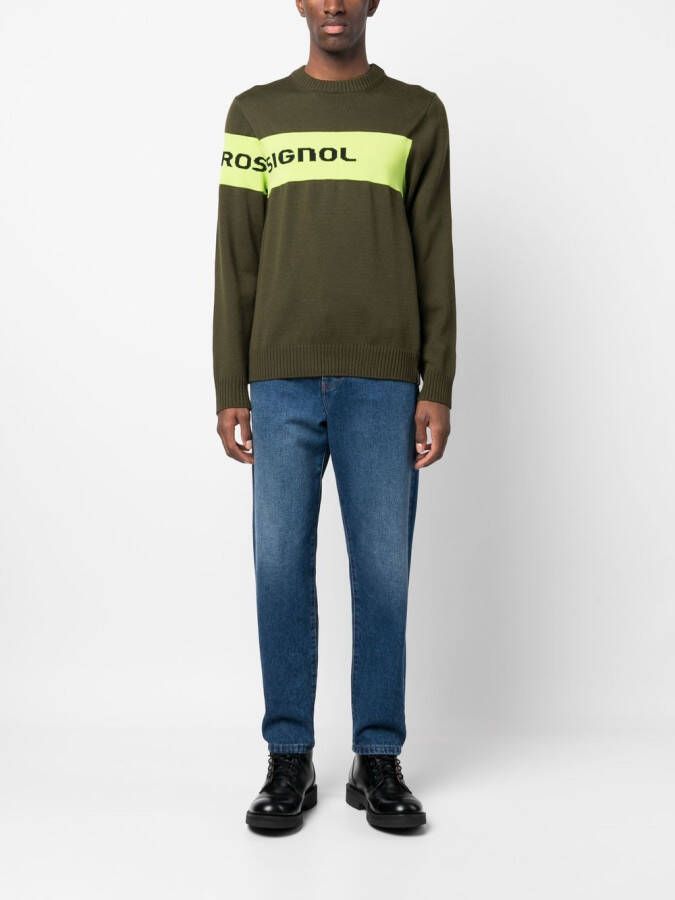 Rossignol Sweater met logostreep Groen