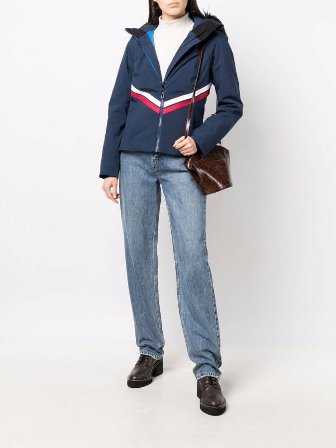 Rossignol Ski-jack met afwerking van imitatiebont Blauw