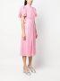 ROTATE Midi-jurk verfraaid met pailletten Roze - Thumbnail 3