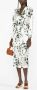 ROTATE BIRGER CHRISTENSEN Midi-jurk met bloemenprint Beige - Thumbnail 4