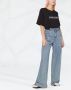 ROTATE BIRGER CHRISTENSEN Aster T-shirt met logo Zwart - Thumbnail 4