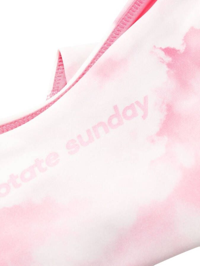ROTATE BIRGER CHRISTENSEN Bikini met tie-dye print Roze