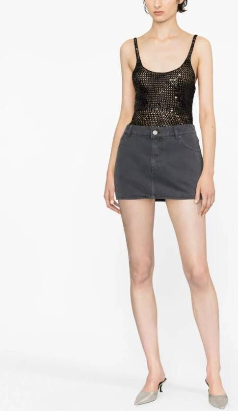 ROTATE BIRGER CHRISTENSEN Denim rok Grijs