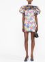 ROTATE Mini-jurk met bloemenprint Groen - Thumbnail 4