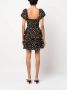 ROTATE Mini-jurk met bloemenprint Zwart - Thumbnail 4