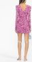 ROTATE BIRGER CHRISTENSEN Mini-jurk met V-hals Roze - Thumbnail 4