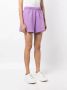 ROTATE BIRGER CHRISTENSEN logo-print cotton shorts Paars - Thumbnail 3
