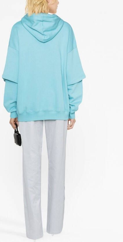 ROTATE BIRGER CHRISTENSEN Hoodie met logoprint Blauw