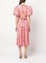 ROTATE BIRGER CHRISTENSEN Midi-jurk met bloemen jacquard Roze - Thumbnail 4