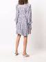 ROTATE BIRGER CHRISTENSEN Midi-jurk met bloemenprint Blauw - Thumbnail 4
