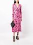 ROTATE BIRGER CHRISTENSEN Midi-jurk met bloemenprint Roze - Thumbnail 2