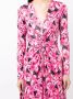 ROTATE BIRGER CHRISTENSEN Midi-jurk met bloemenprint Roze - Thumbnail 5