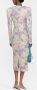 ROTATE BIRGER CHRISTENSEN Midi-jurk met bloemenprint Roze - Thumbnail 4