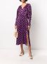 ROTATE BIRGER CHRISTENSEN Midi-jurk met print Paars - Thumbnail 2