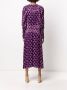 ROTATE BIRGER CHRISTENSEN Midi-jurk met print Paars - Thumbnail 4