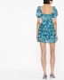 ROTATE Mini-jurk met bloemenprint Blauw - Thumbnail 4
