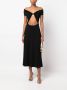ROTATE BIRGER CHRISTENSEN Off-shoulder jurk Zwart - Thumbnail 2