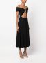 ROTATE BIRGER CHRISTENSEN Off-shoulder jurk Zwart - Thumbnail 3