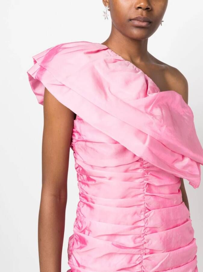 ROTATE BIRGER CHRISTENSEN Asymmetrische mini-jurk Roze