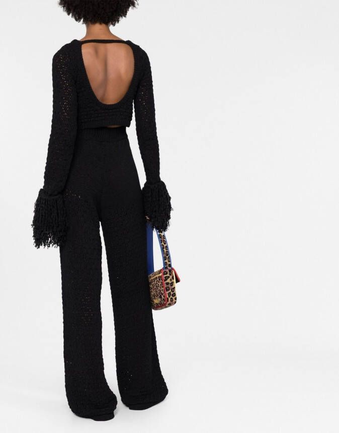 ROTATE BIRGER CHRISTENSEN Cropped top Zwart