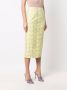 ROTATE BIRGER CHRISTENSEN Rok met slangenprint Geel - Thumbnail 3