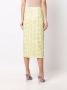 ROTATE BIRGER CHRISTENSEN Rok met slangenprint Geel - Thumbnail 4