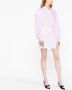 Rowen Rose Gestreepte mini-rok Roze - Thumbnail 2