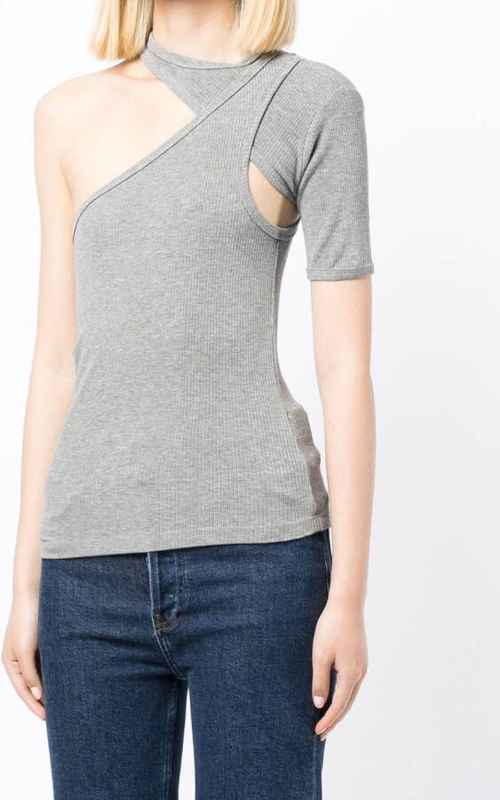 RTA Asymmetrisch T-shirt Grijs