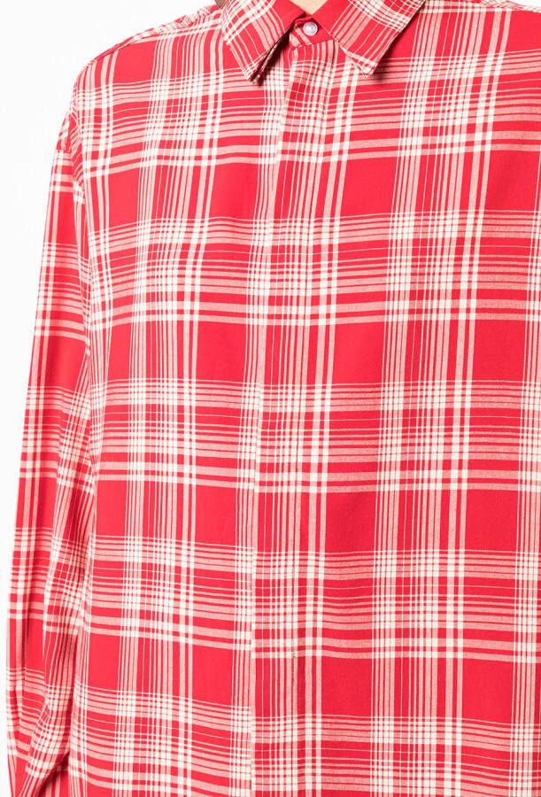 RTA Geruite blouse Rood