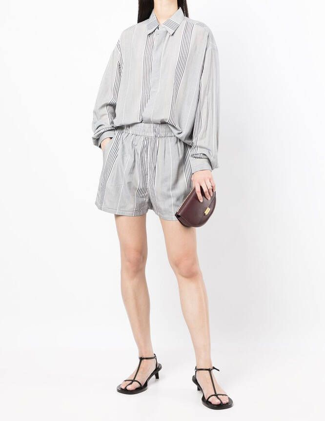 RTA Gestreepte shorts Grijs