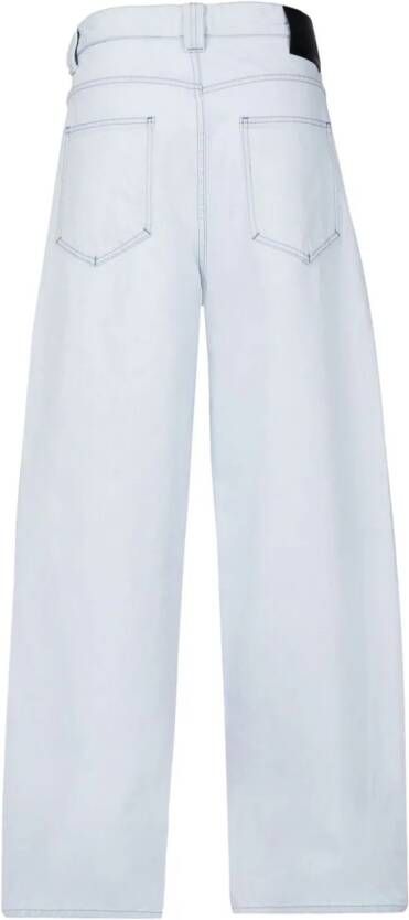 RTA Jeans met geborduurd logo Blauw